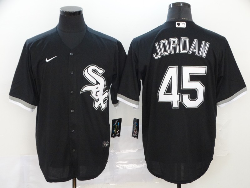 Men Chicago White Sox #45 Jordan Black Game Nike MLB Jerseys->chicago white sox->MLB Jersey